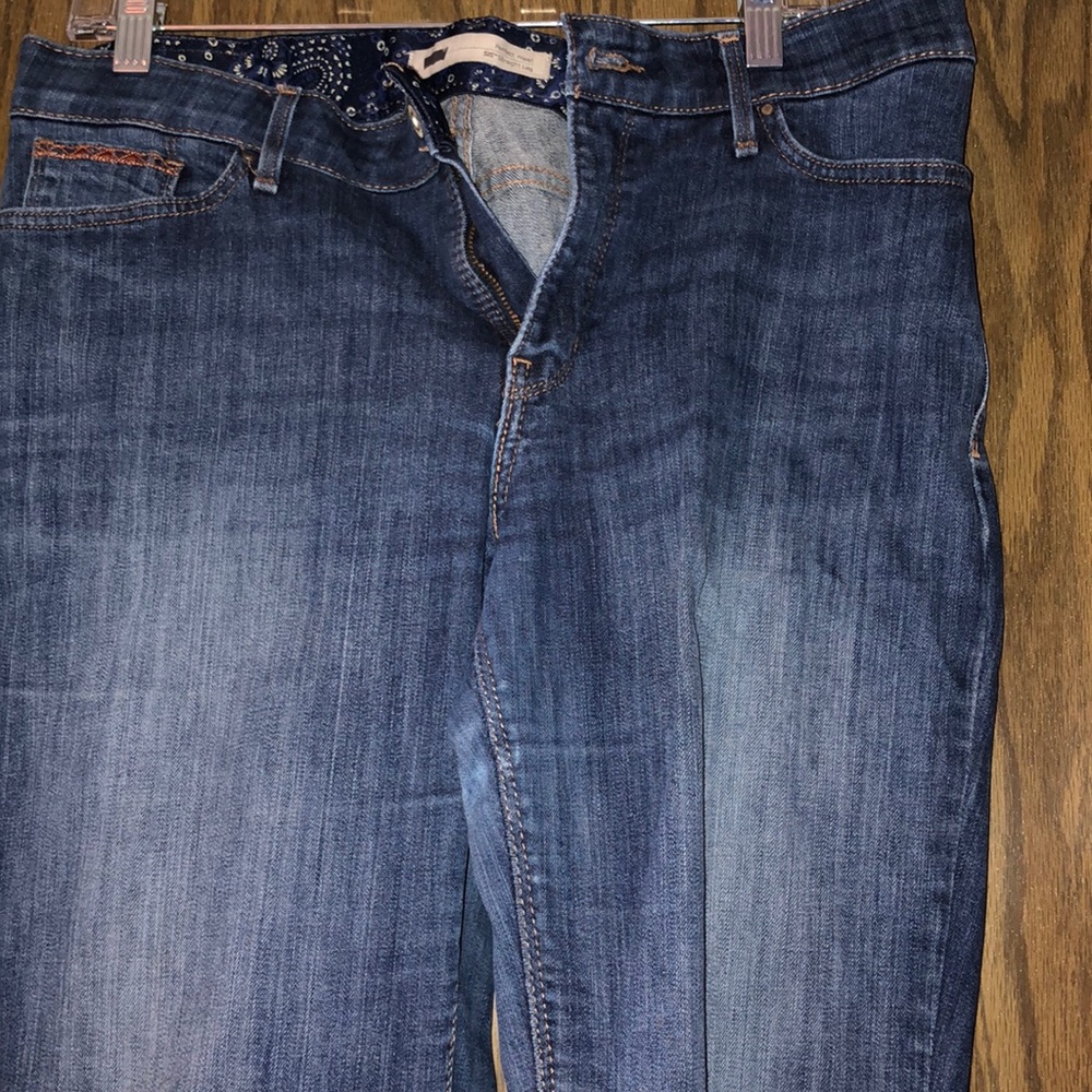 Levi Perfect Waist Straight Leg |12| Blue Jeans - Picture 2 of 7